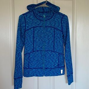 Zella girl zip up hoodie thick warm material size xl